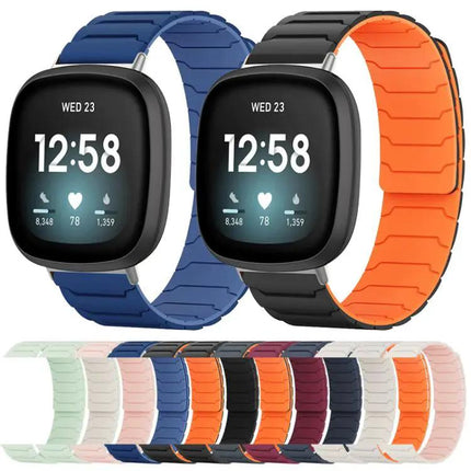 XDfind Magnetic Silicone Watch Band for Fitbit Versa 4/3