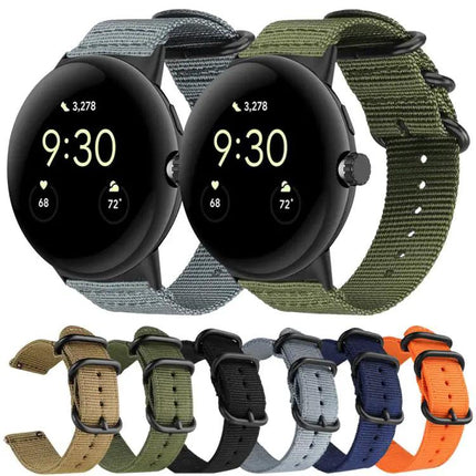 Xdfind Nylon Canvas Watch Band For Pixel Watch 45mm