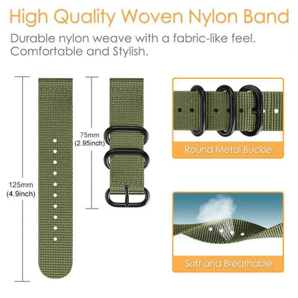 Xdfind Nylon Canvas Watch Band For Pixel Watch 45mm