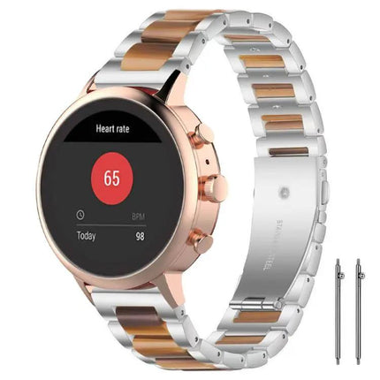 XDfind Stainless Steel Resin Watch Band Adjustable 22mm 18mm