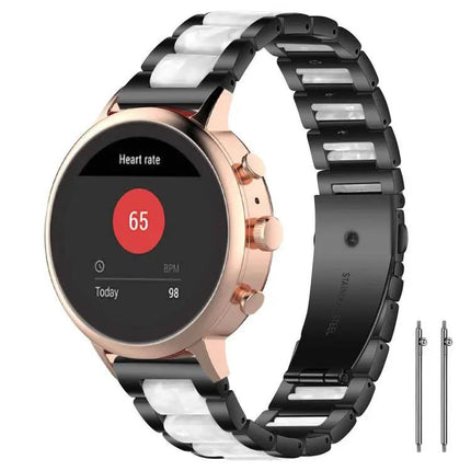 XDfind Stainless Steel Resin Watch Band Adjustable 22mm 18mm