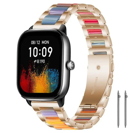 XDFind Stainless Steel Resin Watch Band Adjustable 14mm/20mm