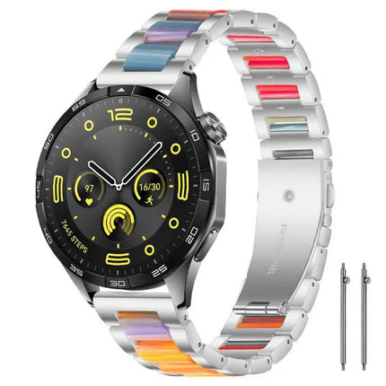 XDfind Stainless Steel Resin Watch Band Adjustable 22mm 18mm