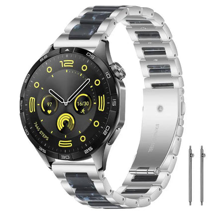 XDfind Stainless Steel Resin Watch Band Adjustable 22mm 18mm