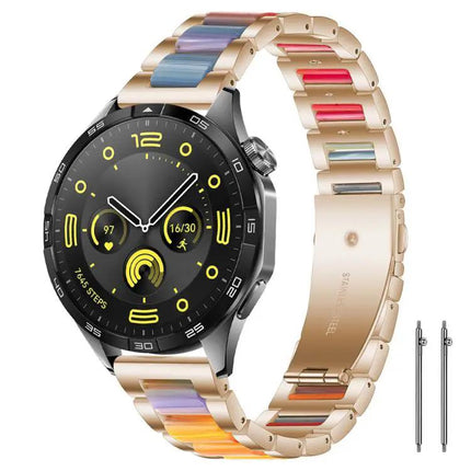 XDfind Stainless Steel Resin Watch Band Adjustable 22mm 18mm