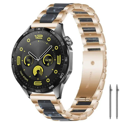 XDfind Stainless Steel Resin Watch Band Adjustable 22mm 18mm