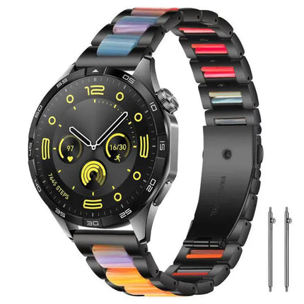 XDfind Stainless Steel Resin Watch Band Adjustable 22mm 18mm