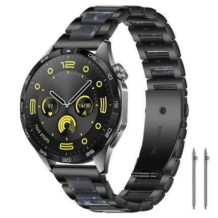 XDfind Stainless Steel Resin Watch Band Adjustable 22mm 18mm