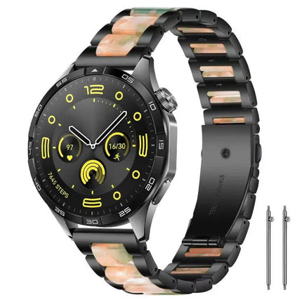XDfind Stainless Steel Resin Watch Band Adjustable 22mm 18mm