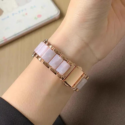 XDFind Stainless Steel Resin Watch Band Adjustable 14mm/20mm