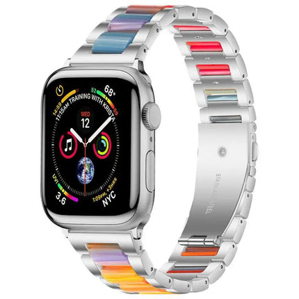 Stainless Steel Resin Apple Watch Band 42/44/45/46/49mm