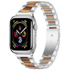 For Apple Watch 42 / 44 / 45 / 46 / 49mm / Silver Brown