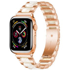 For Apple Watch 38 / 40 / 41 / S10 42mm / Rose Gold White