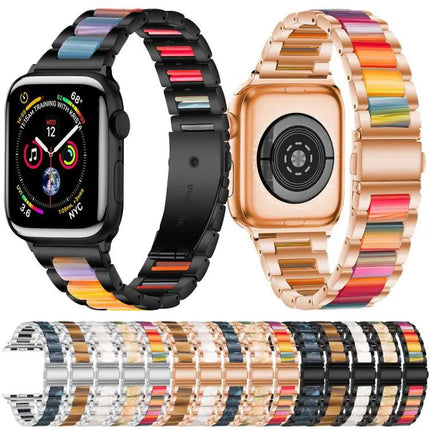 Stainless Steel Resin Apple Watch Band 42/44/45/46/49mm