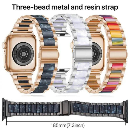 Stainless Steel Resin Apple Watch Band 42/44/45/46/49mm