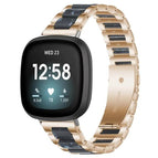 For Fitbit Versa 4 / 3 / Sense 2 / Sense / Rose Gold Blue