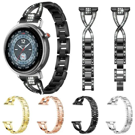XdFind X-Shaped Metal Watch Band 18/20/22mm Adjustable