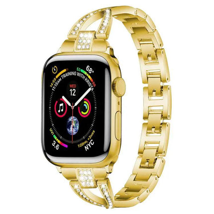 Xdfind X-Shaped Diamond Metal Band For Apple Watch 38-49mm | Syndmart
