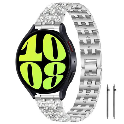 5-Bead Metal Watch Band Strap Fits 18 20 22mm Adjustable