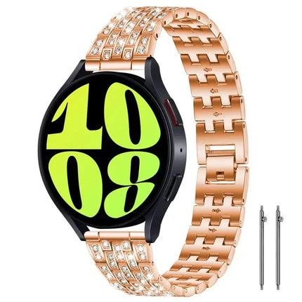 5-Bead Metal Watch Band Strap Fits 18 20 22mm Adjustable