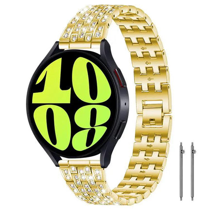 5-Bead Metal Watch Band Strap Fits 18 20 22mm Adjustable