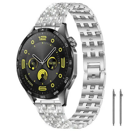 5-Bead Metal Watch Band Strap Fits 18 20 22mm Adjustable
