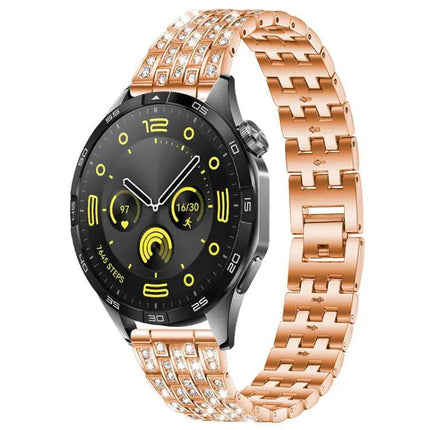 5-Bead Metal Watch Band Strap Fits 18 20 22mm Adjustable