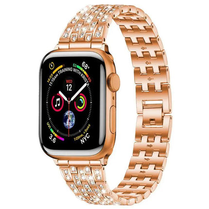 XDfind Five-Bead Rhinestone Band for Apple Watch 38-49mm | Syndmart