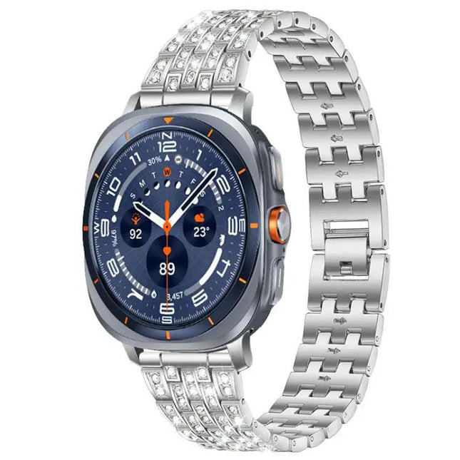 Rhinestone Metal Bead Watch Band for Galaxy Watch Ultra2 | Syndmart