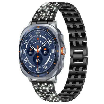 Rhinestone Metal Bead Watch Band for Galaxy Watch Ultra2