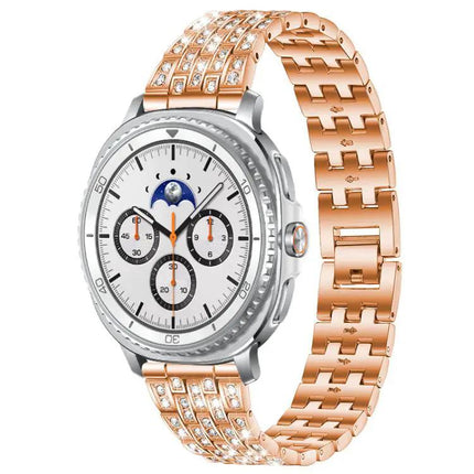 Rhinestone Metal Bead Watch Band for Galaxy Watch Ultra2