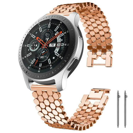 XDfind Fish Scale Metal Watch Band 22/20/18mm Adjustable