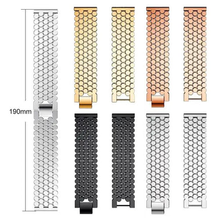 XDfind Fish Scale Metal Watch Band 22/20/18mm Adjustable
