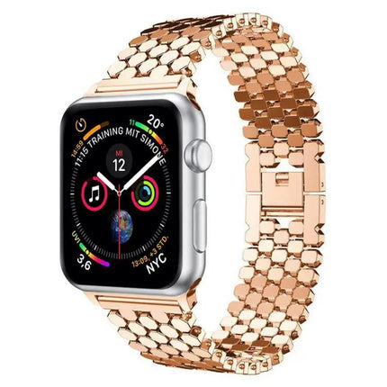 xDfind Metal Fish Scale Watch Band For Apple Watch 38-49mm | Syndmart