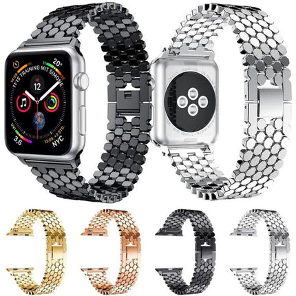 xDfind Metal Fish Scale Watch Band For Apple Watch 38-49mm | Syndmart