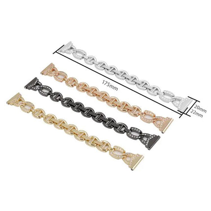 XDfind Diamond Stainless Steel Watch Band 20mm 22mm