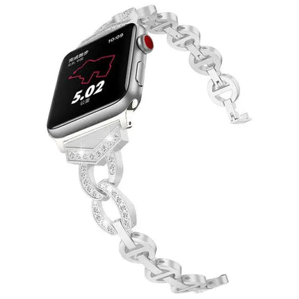 XDfind Diamond Stainless Steel Apple Watch Band 38-49mm