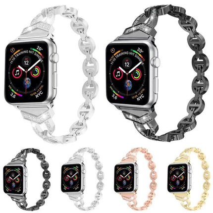 XDfind Diamond Stainless Steel Apple Watch Band 38-49mm