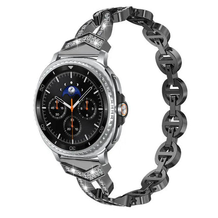 Stainless Steel Diamond Watch Band For Galaxy Watch