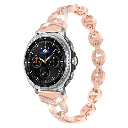 Stainless Steel Diamond Watch Band For Galaxy Watch
