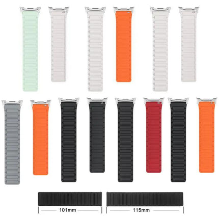 Magnetic Silicone I-Shaped Watch Band For Galaxy Watch