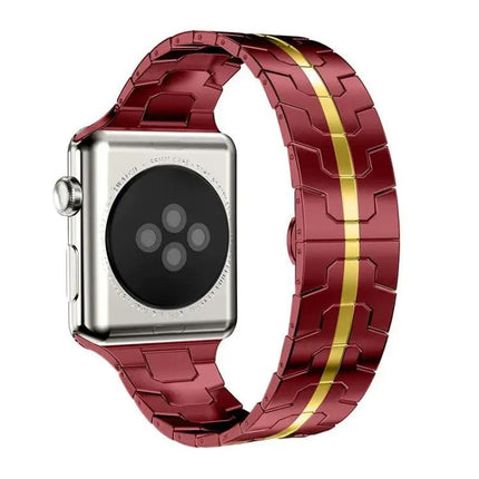 Stainless Steel Butterfly Buckle Band Apple Watch 38-49mm | Syndmart