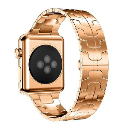 Stainless Steel Butterfly Buckle Band Apple Watch 38-49mm | Syndmart