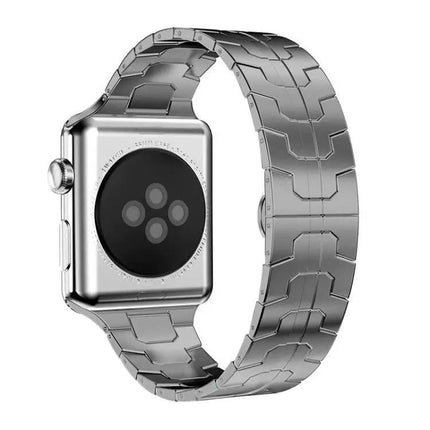 Stainless Steel Butterfly Buckle Band Apple Watch 38-49mm | Syndmart