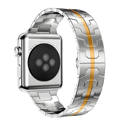 Stainless Steel Butterfly Buckle Band Apple Watch 38-49mm | Syndmart
