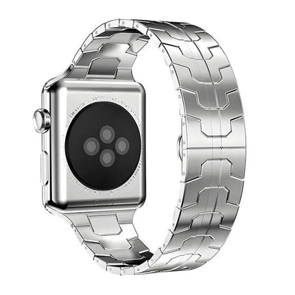 Stainless Steel Butterfly Buckle Band Apple Watch 38-49mm | Syndmart