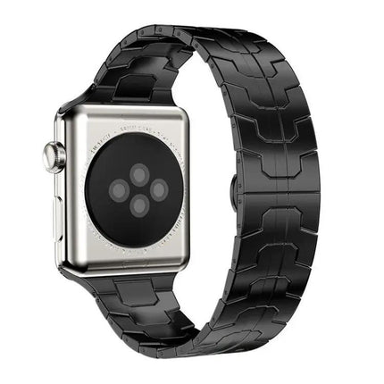 Stainless Steel Butterfly Buckle Band Apple Watch 38-49mm | Syndmart
