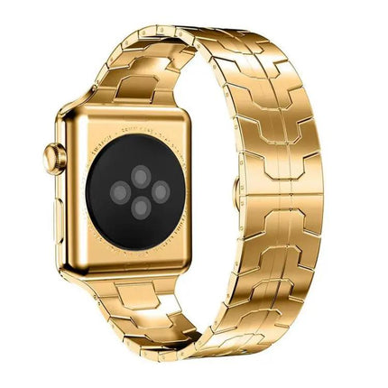 Stainless Steel Butterfly Buckle Band Apple Watch 38-49mm | Syndmart