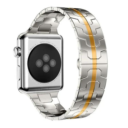 Stainless Steel Butterfly Buckle Band Apple Watch 38-49mm | Syndmart