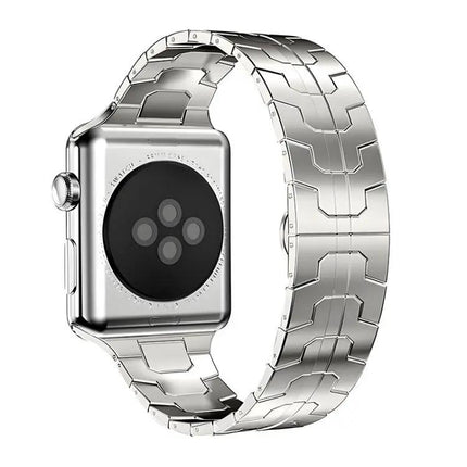 Stainless Steel Butterfly Buckle Band Apple Watch 38-49mm | Syndmart